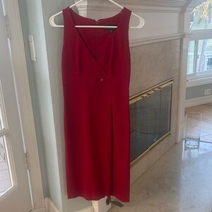 Elegant Red Midi Dress